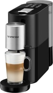 Krups Nespresso Atelier XN8908, macchina da caffè, sistema a capsule Nespresso, serbatoio d'acqua da 1 litro, colore nero/argento